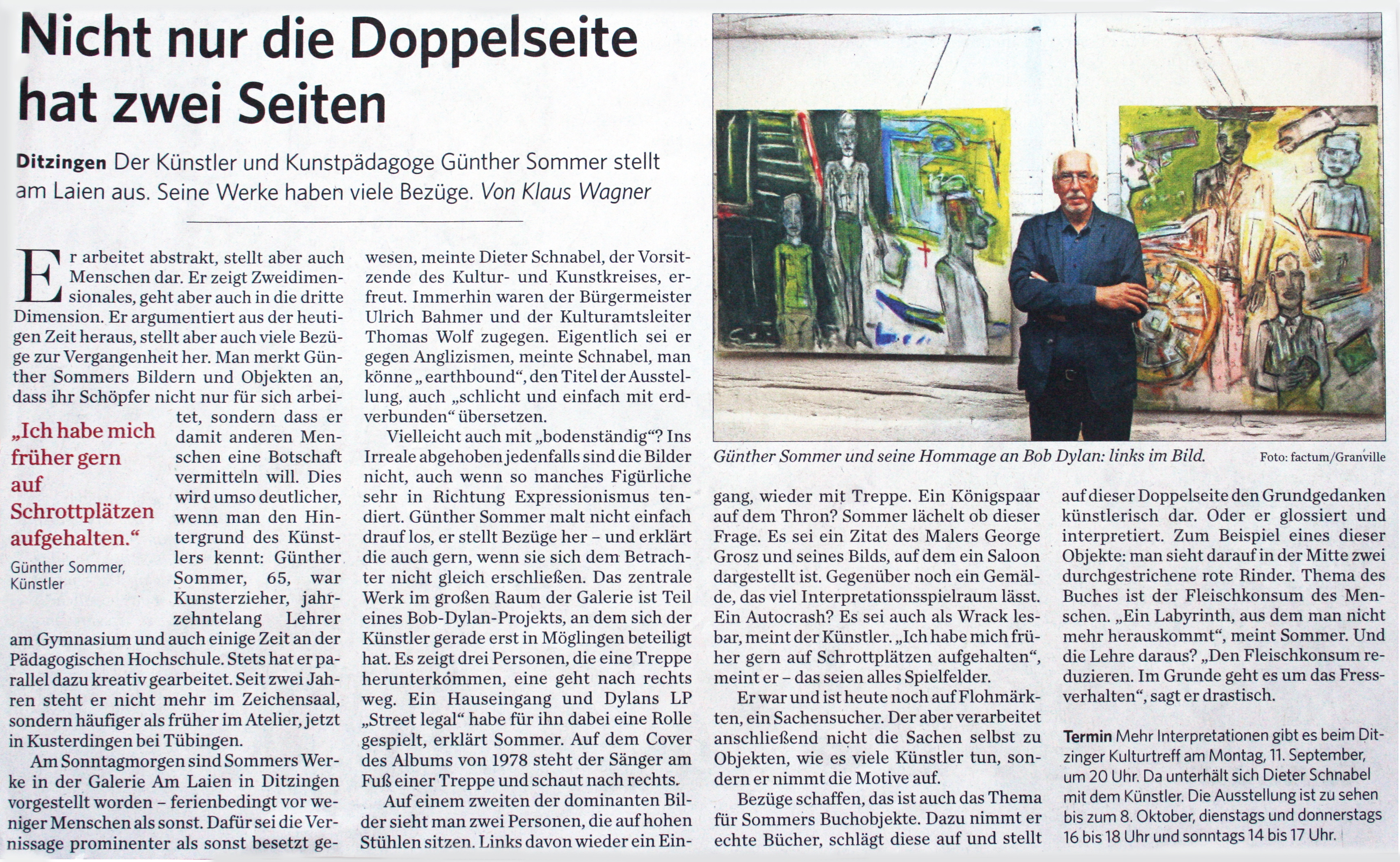 Nicht nur die Doppelseite hat zwei Seiten